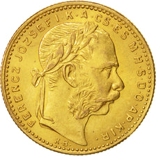 Hungary, Franz Joseph I, 8 Forint 20 Francs, 1889, AU(55-58), Gold, KM:467