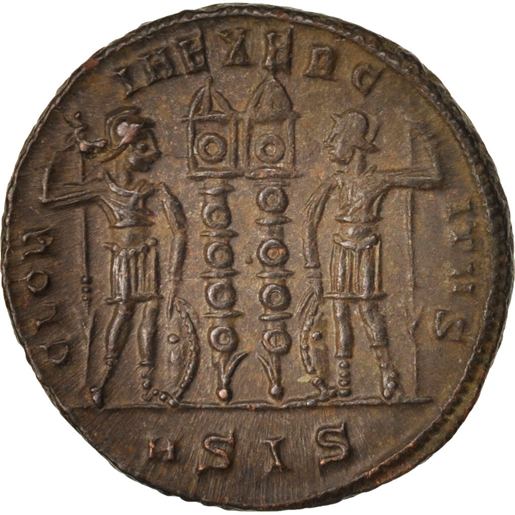 Constantine I, Follis, Siscia, AU(55-58), Bronze, RIC:219