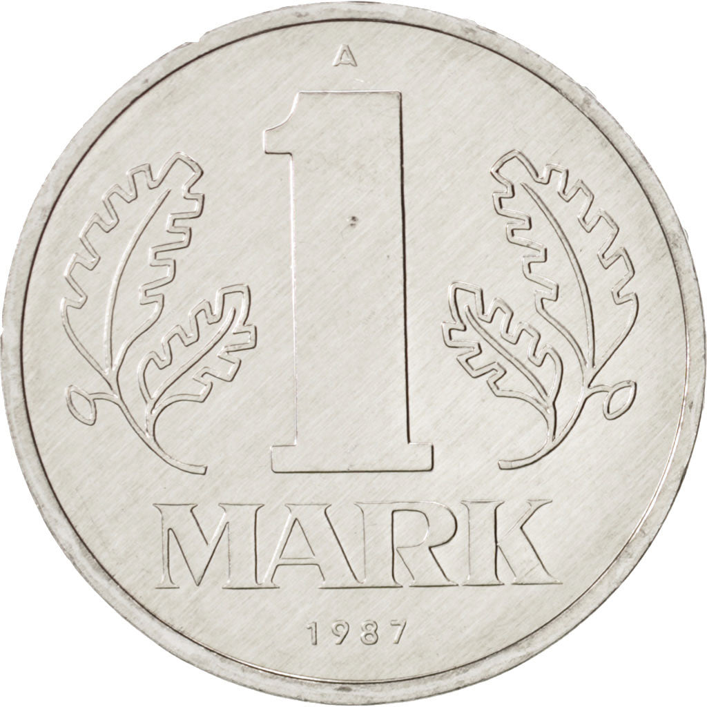 GERMAN-DEMOCRATIC REPUBLIC, Mark, 1987, Berlin, MS(65-70), Aluminum, KM:35.2