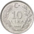 Coin, Turkey, 10 Lira, 1988, MS(65-70), Aluminum, KM:964