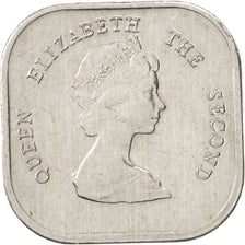 East Caribbean States, Elizabeth II, 2 Cents, 1986, MS(64), Aluminum, KM:11
