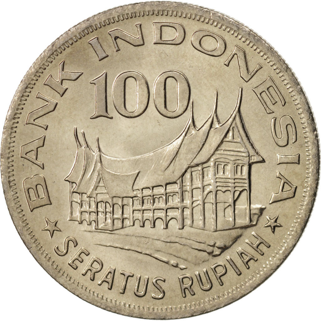 Indonesia, 100 Rupiah, 1978, MS(65-70), Copper-nickel, KM:42