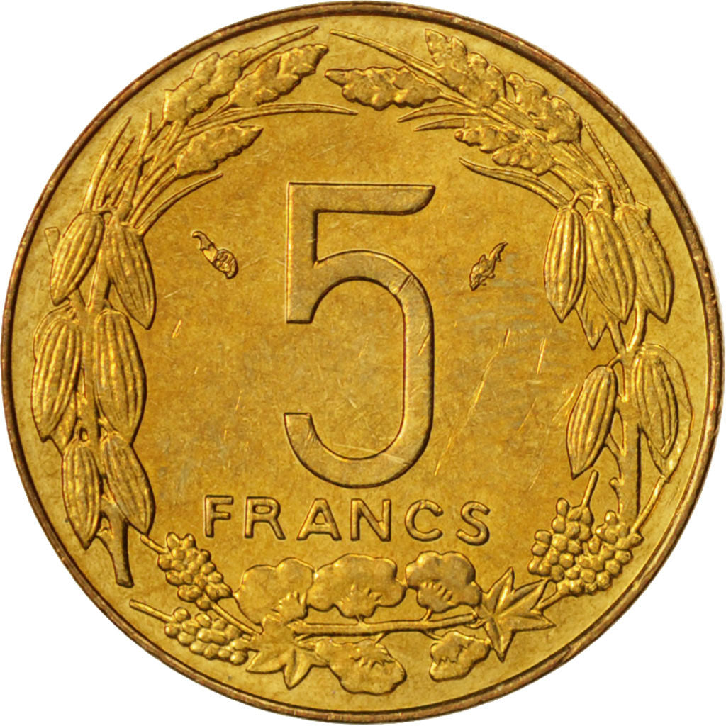 Moneta, Stati dell’Africa centrale, 5 Francs, 1983, Paris, SPL+