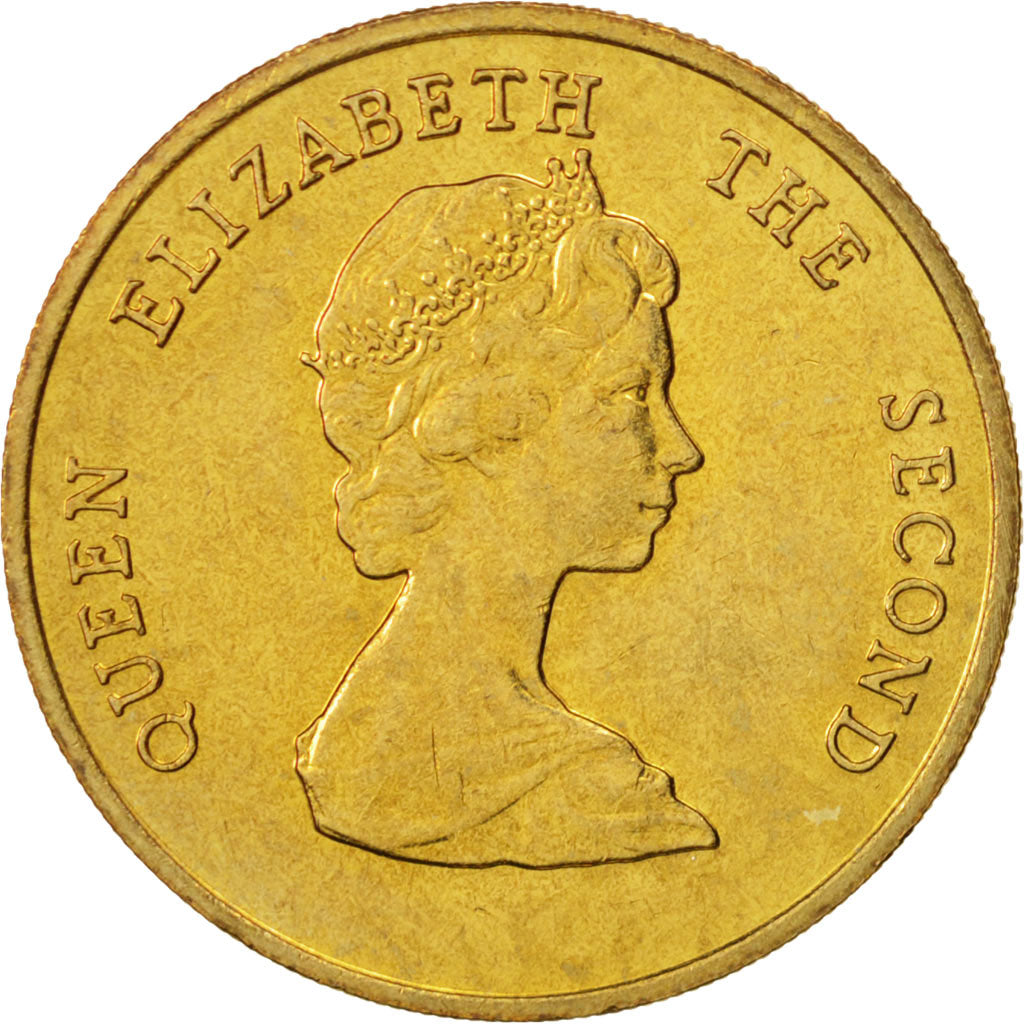 East Caribbean States, Elizabeth II, Dollar, 1981, MS(64), Aluminum-Bronze