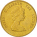 East Caribbean States, Elizabeth II, Dollar, 1981, MS(64), Aluminum-Bronze
