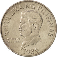 Coin, Philippines, 50 Sentimos, 1984, MS(65-70), Copper-nickel, KM:242.1