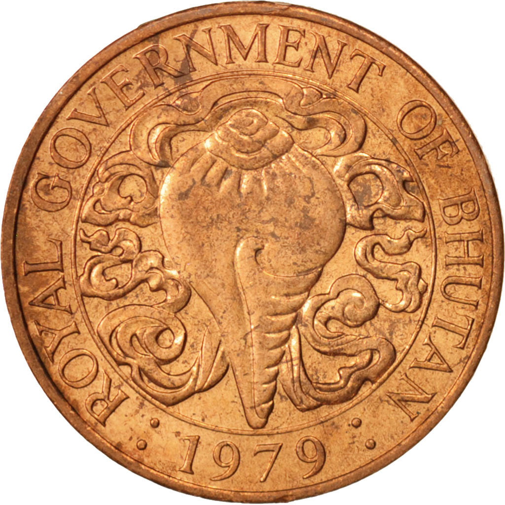 Bhutan, 10 Chhertum, 1979, MS(63), Bronze, KM:46