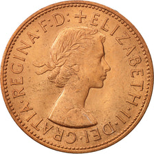 Great Britain, Elizabeth II, Penny, 1966, MS(63), Bronze, KM:897