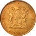 Moneda, Sudáfrica, 2 Cents, 1989, EBC+, Bronce, KM:83
