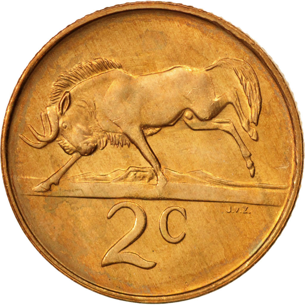 Coin, South Africa, 2 Cents, 1989, MS(60-62), Bronze, KM:83