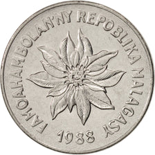 Madagascar, 5 Francs, Ariary, 1988, Paris, MS(65-70), Stainless Steel, KM:10