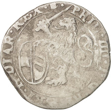 Spanish Netherlands, BRABANT, Escalin, 1624, Antwerp, VF(20-25), Silver, KM:52.1
