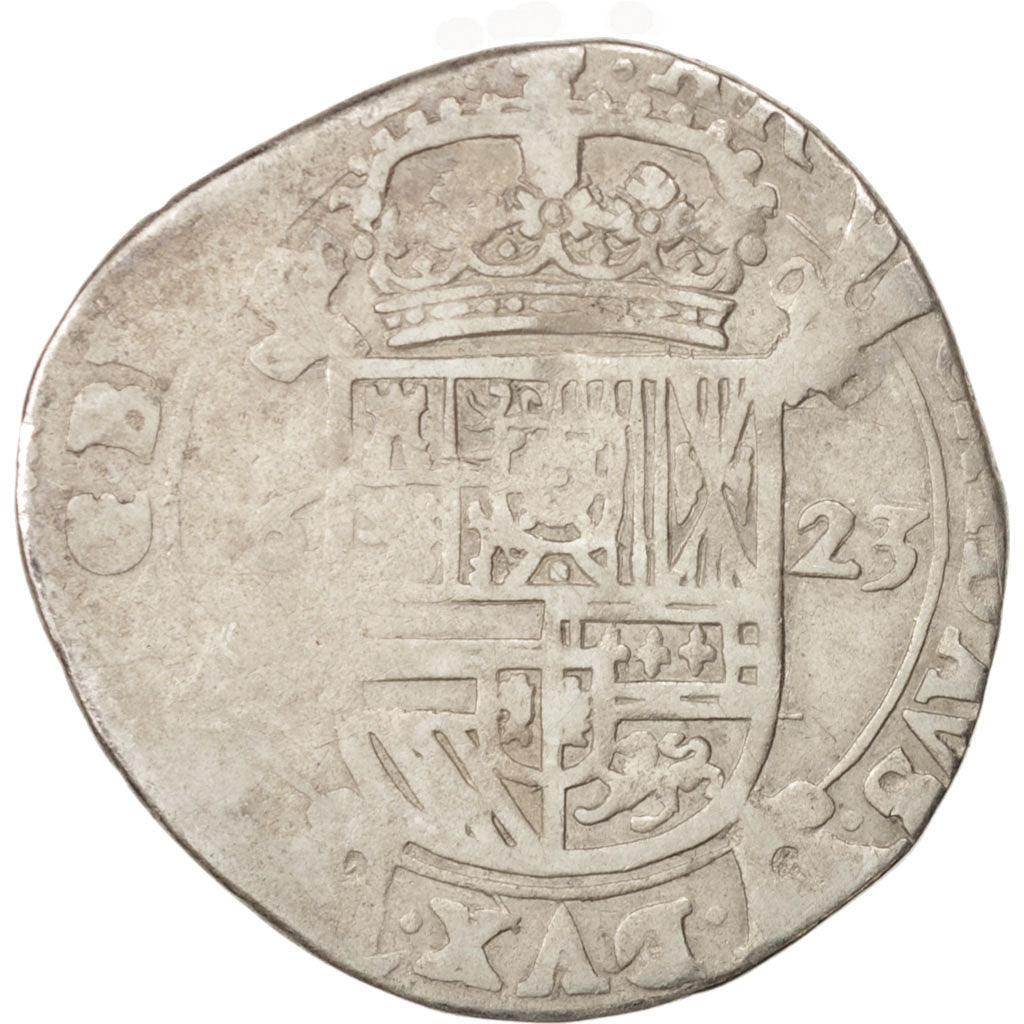 Spanische Niederlande, BRABANT, Escalin, 1623, indeterminate mint, VF(20-25)