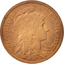 Frankreich, Dupuis, 2 Centimes, 1907, Paris, VZ, Bronze, KM:841, Gadoury:107