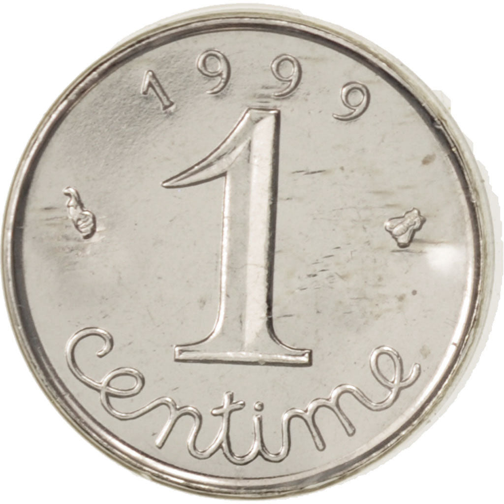 Coin, France, Épi, Centime, 1999, Paris, MS(65-70), Stainless Steel, KM:928