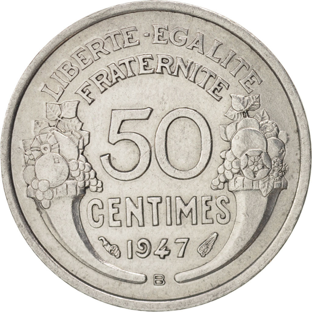 Coin, France, Morlon, 50 Centimes, 1947, Beaumont - Le Roger, AU(50-53)