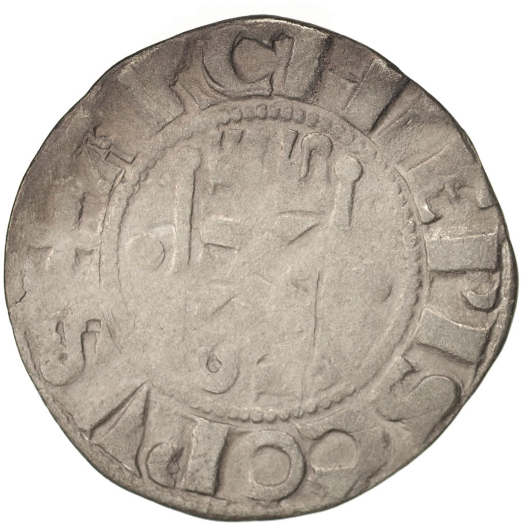 Coin, France, Denarius, Reims, VF(30-35), Silver, Boudeau:1790