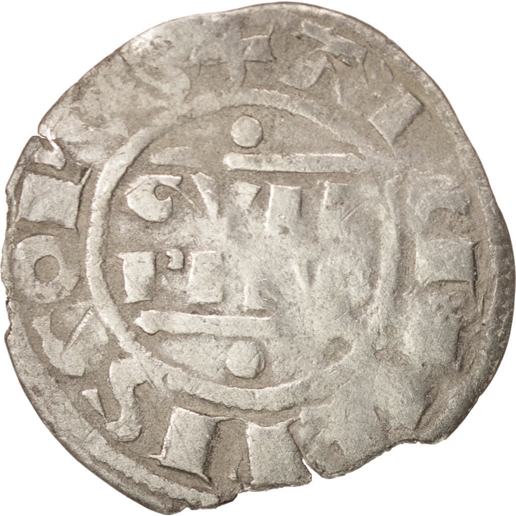 Coin, France, Denarius, Reims, VF(20-25), Silver, Boudeau:1790
