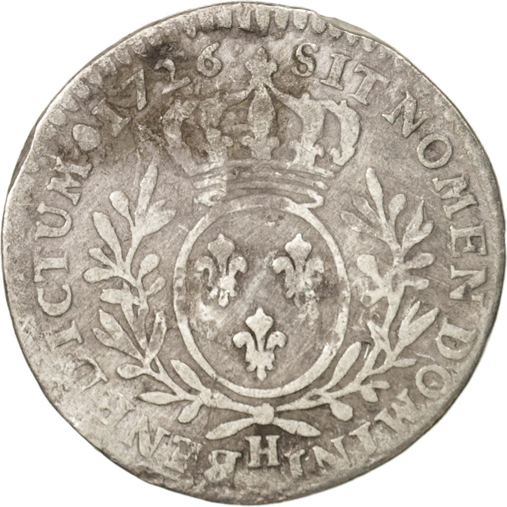 Moneta, Francja, Louis XV, 1/10 Écu aux branches d'olivier, 1/10 Ecu, 1726, La