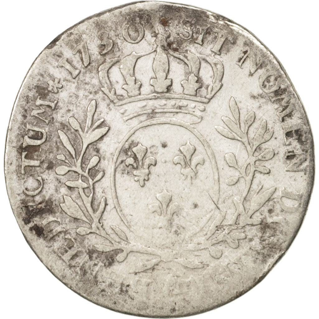 Moneta, Francja, Louis XV, 1/10 Écu aux branches d'olivier, 12 Sols, 1/10 ECU