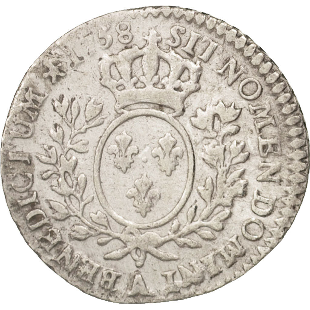 Frankreich, Louis XV, 1/10 Écu au bandeau, 1758, Paris, KM:511.1