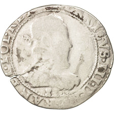 Coin, France, 1/2 Franc, 1579, Troyes, VG(8-10), Silver, Sombart:4716