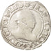Moneda, Francia, 1/2 Franc, 1587, Angers, BC+, Plata, Sombart:4716