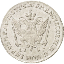 German States, HAMBURG, 8 Schilling, 1/2 Mark, 1797, EF(40-45), Silver, KM:515