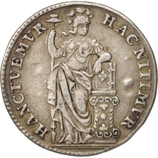 Netherlands, HOLLAND, 10 Stuivers, 1/2 Gulden, 1748, VF(30-35), Silver, KM:95