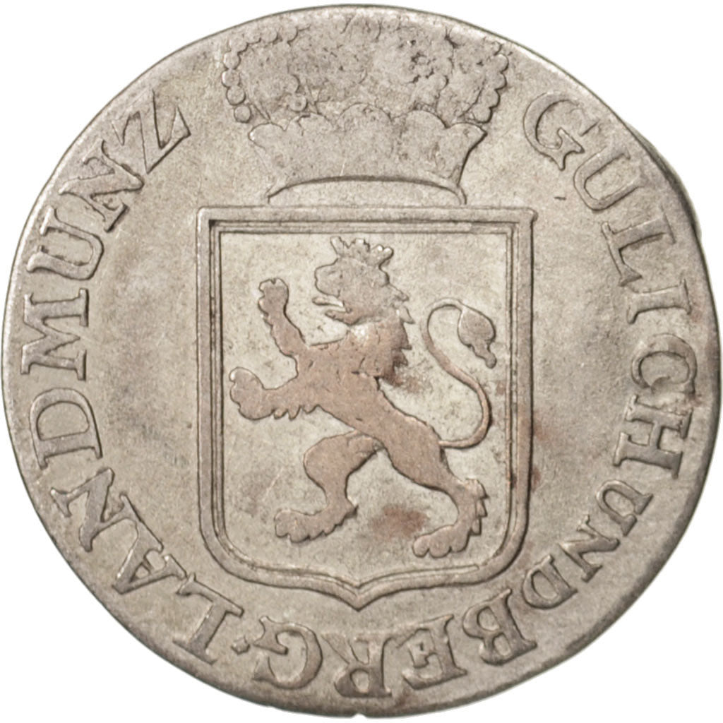 Stati tedeschi, JULICH-BERG, Karl Theodor, 3 Stüber, 1792, MB, Biglione, KM:216