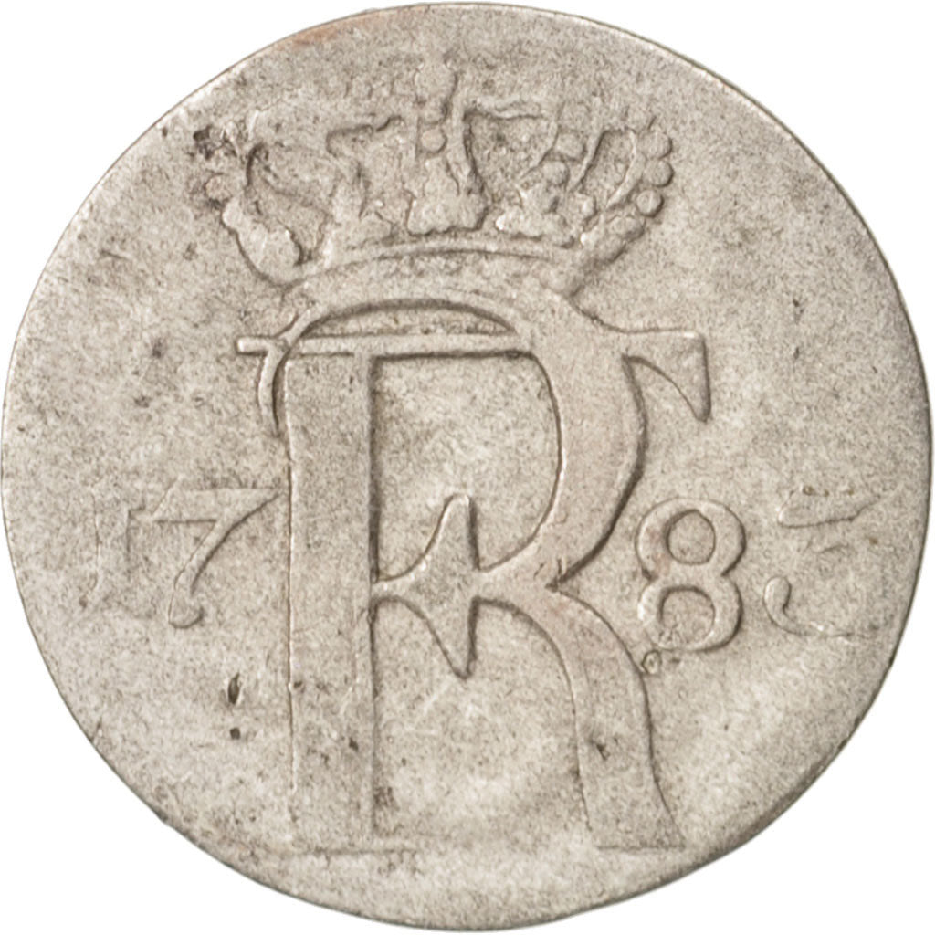 German States, PRUSSIA, Friedrich II, 1/24 Thaler, 1783, VF(20-25), Silver