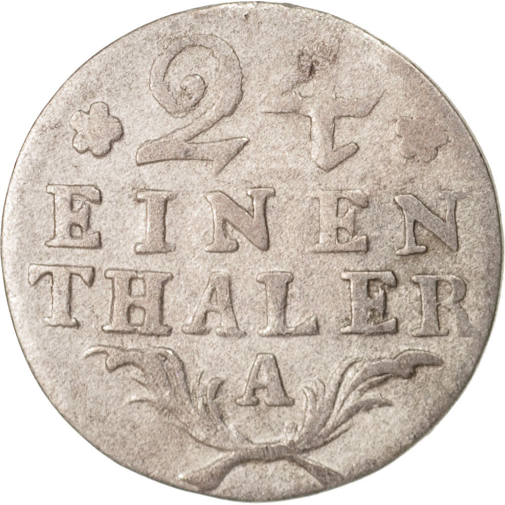 German States, PRUSSIA, Friedrich II, 1/24 Thaler, 1783, VF(20-25), Silver
