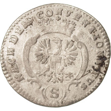 Munten, Duitse staten, BRANDENBURG-ANSBACH, 2-1/2 Kreuzer, 1777, FR+, Billon