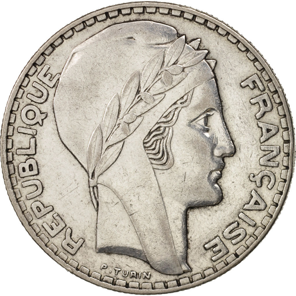 Coin, France, Turin, 20 Francs, 1936, Paris, EF(40-45), Silver, KM:879