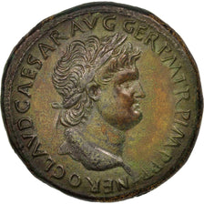 Moneta, Nero, Sesterzio, Lyons, SPL, Bronzo, RIC:390