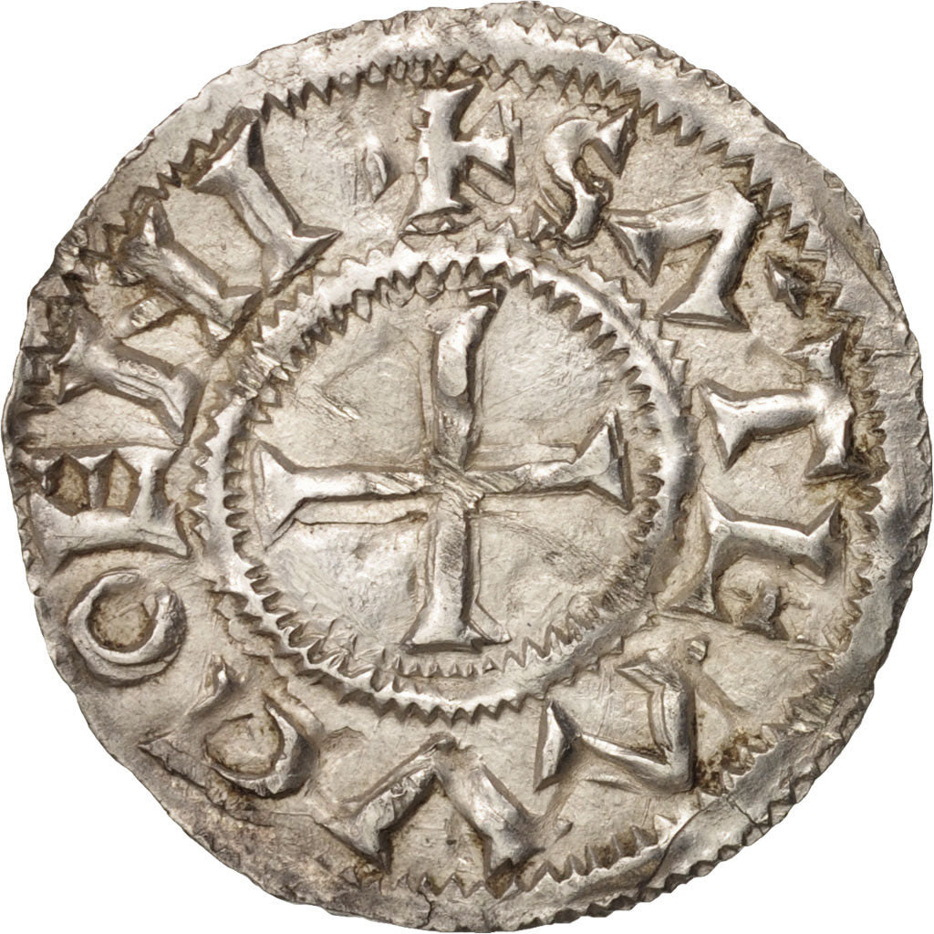 Monnaie, France, Monastère Saint-Ouen, Denier, Rouen, SUP, Argent, Prou:394