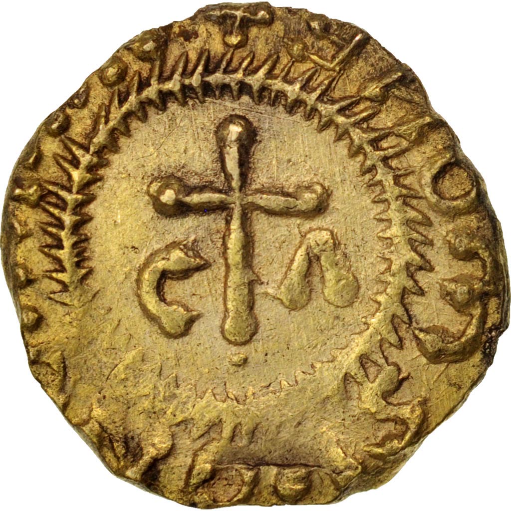 Coin, France, MATIRIACVS MALLVS, Triens, WARIMVNDVS Moneyer, AU(50-53), Gold