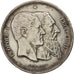 Belgium, 5 Francs, 1880, EF(40-45), Silver, KM:8