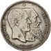 Belgium, 5 Francs, 1880, EF(40-45), Silver, KM:8