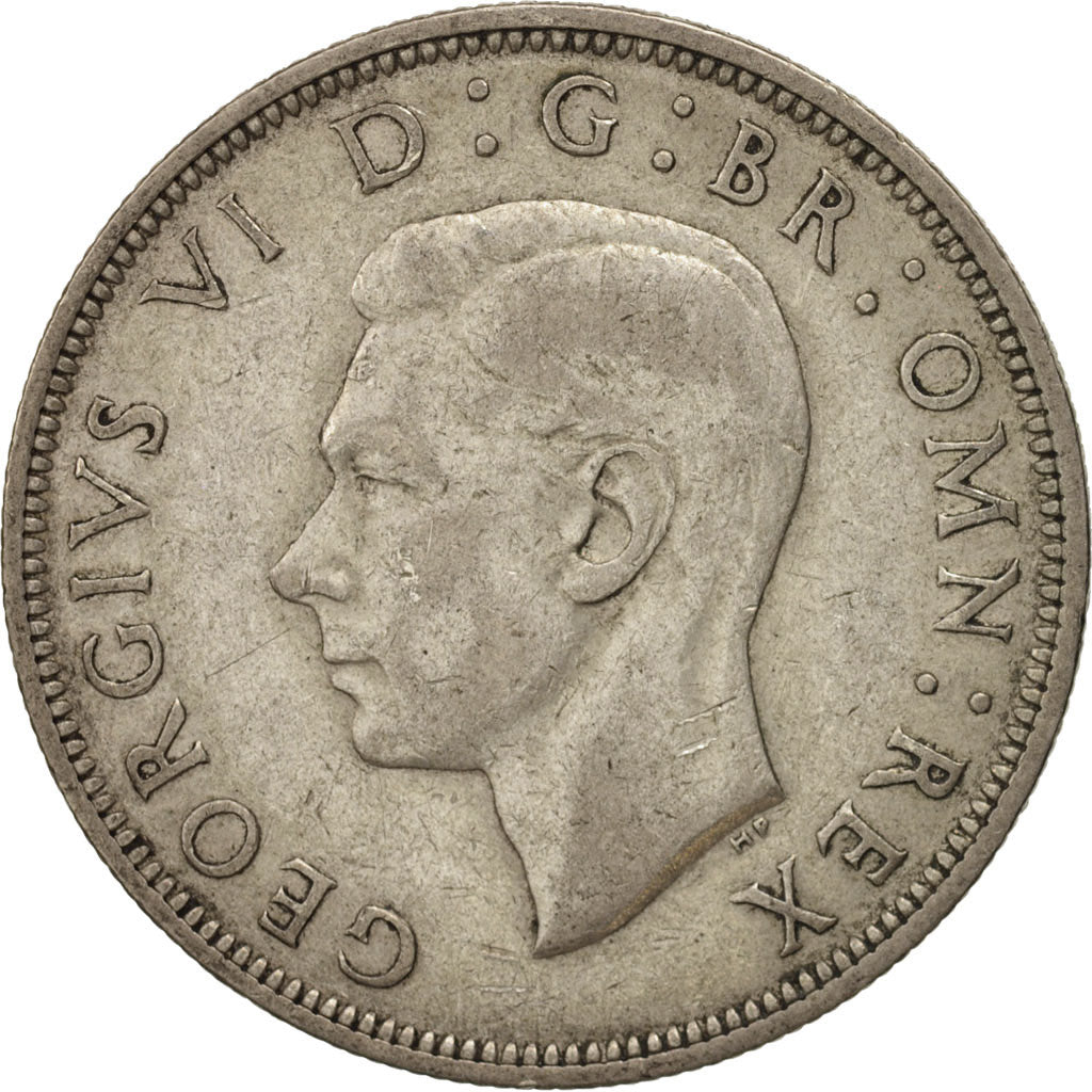 Coin, Great Britain, George VI, 1/2 Crown, 1941, VF(30-35), Silver, KM:856