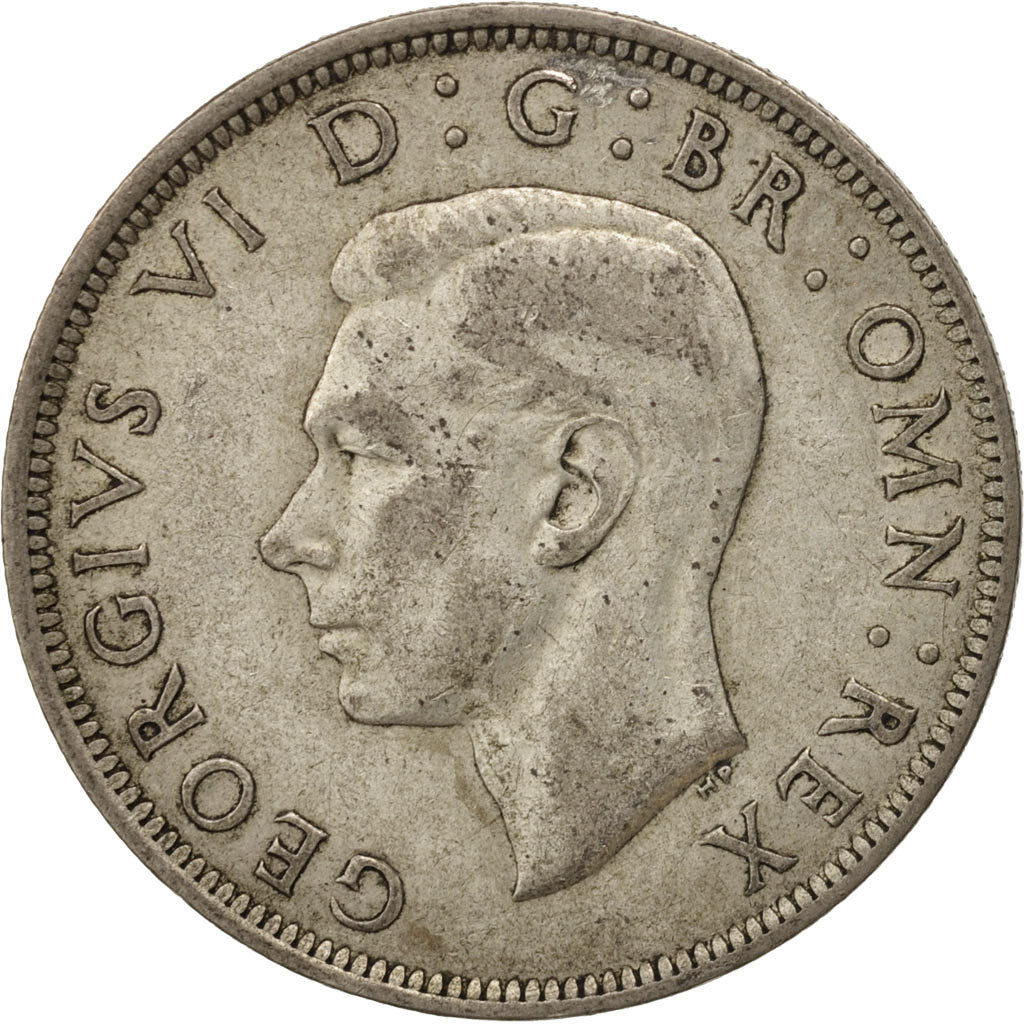 Coin, Great Britain, George VI, 1/2 Crown, 1942, EF(40-45), Silver, KM:856