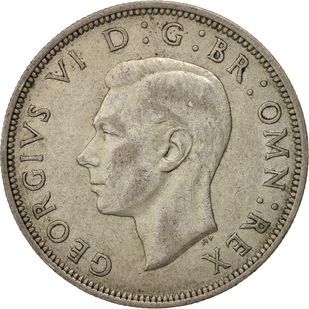 Coin, Great Britain, George VI, 1/2 Crown, 1943, EF(40-45), Silver, KM:856