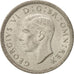 Moneta, Gran Bretagna, George VI, 6 Pence, 1946, SPL+, Argento, KM:852