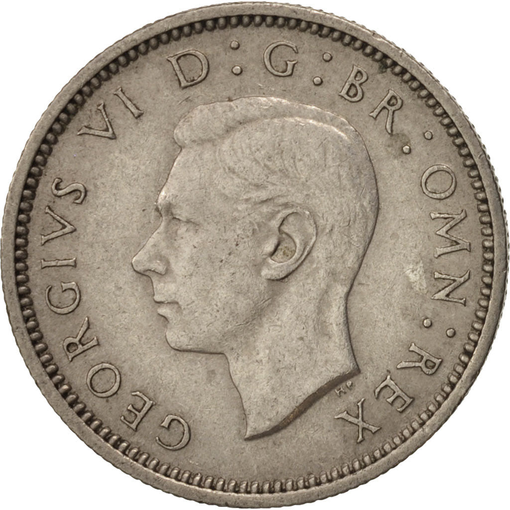 Coin, Great Britain, George VI, 6 Pence, 1949, AU(50-53), Copper-nickel, KM:875