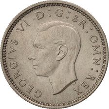 Coin, Great Britain, George VI, 6 Pence, 1951, MS(64), Copper-nickel, KM:875
