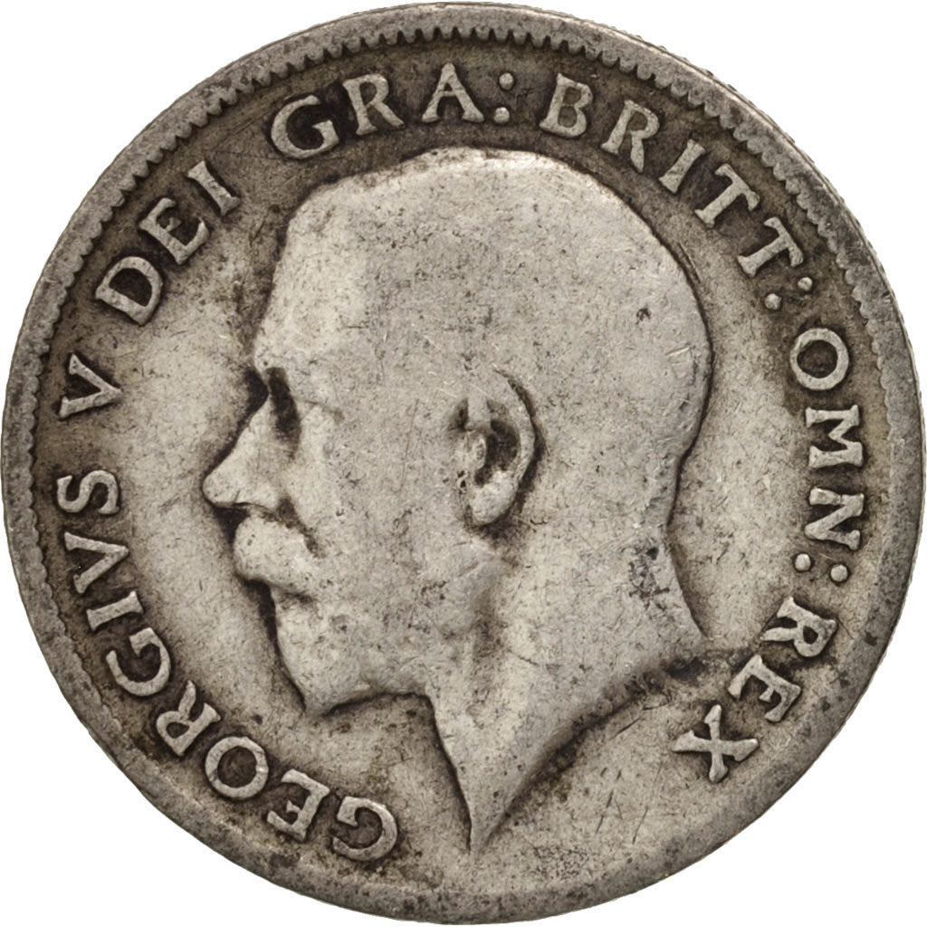 Great Britain, George V, 6 Pence, 1913, VF(20-25), Silver, KM:815