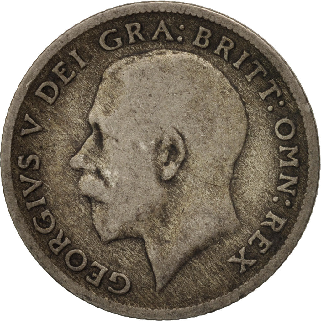Great Britain, George V, 6 Pence, 1920, VF(20-25), Silver, KM:815a.1
