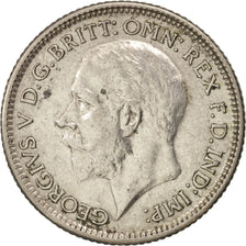 Great Britain, George V, 6 Pence, 1929, AU(55-58), Silver, KM:832