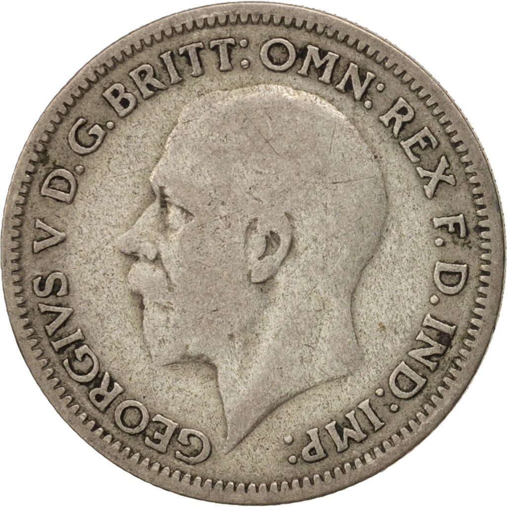 Great Britain, George V, 6 Pence, 1931, F(12-15), Silver, KM:832