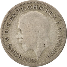 Great Britain, George V, 6 Pence, 1934, F(12-15), Silver, KM:832